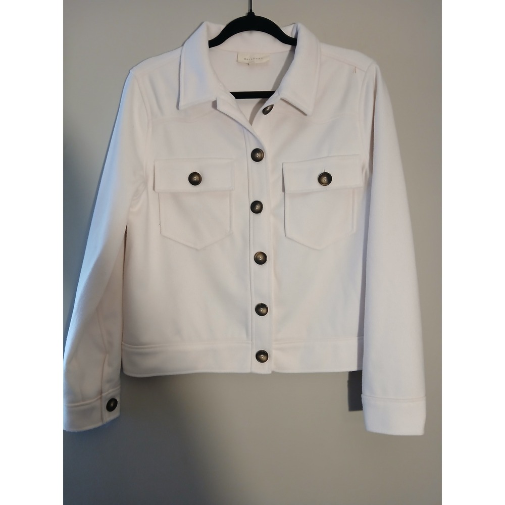 MELLODAY Button-down Shirt Cropped Jacket ‎ Size M